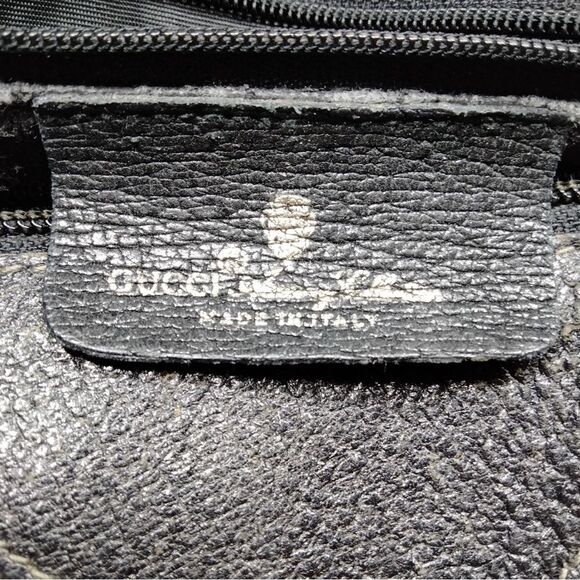 Auth Gucci Black Supreme Monogram PVC Sherry Line Web Doctor Boston Duffel Bag - Picture 7 of 9